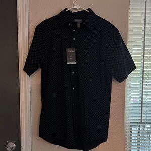 Van Heusen Men's Black Polka Dot Shirt